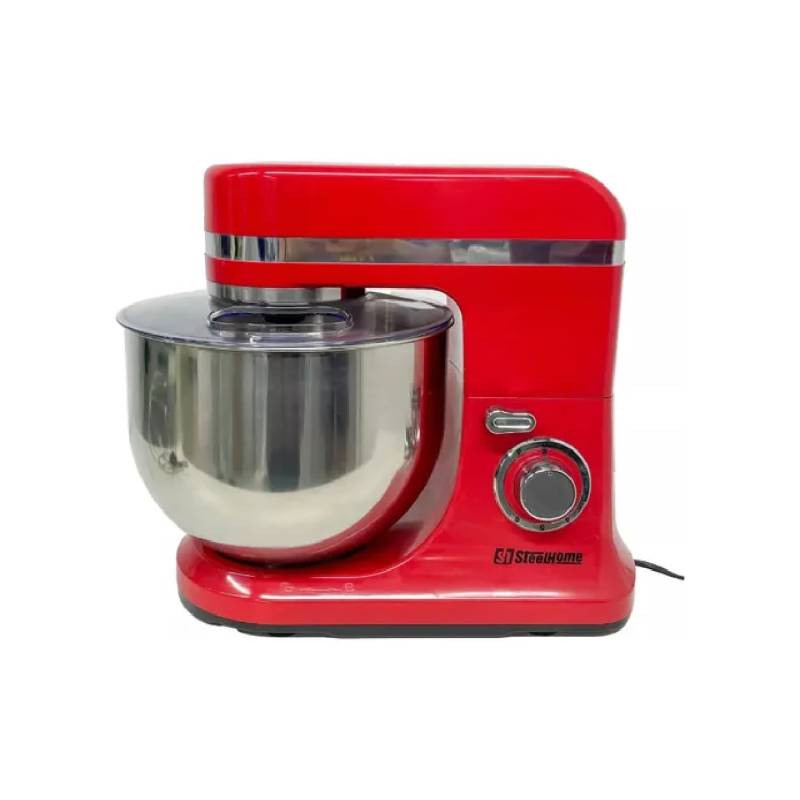 Steel Home Batidora Pie Con Bowl 2000W Planetaria Sh-Bp200R  Roja