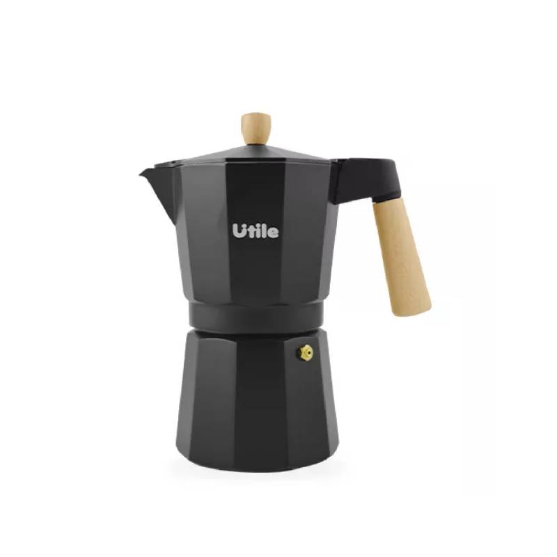 Utile Cafetera Aluminio Negro Moka 21562 Ut-1140