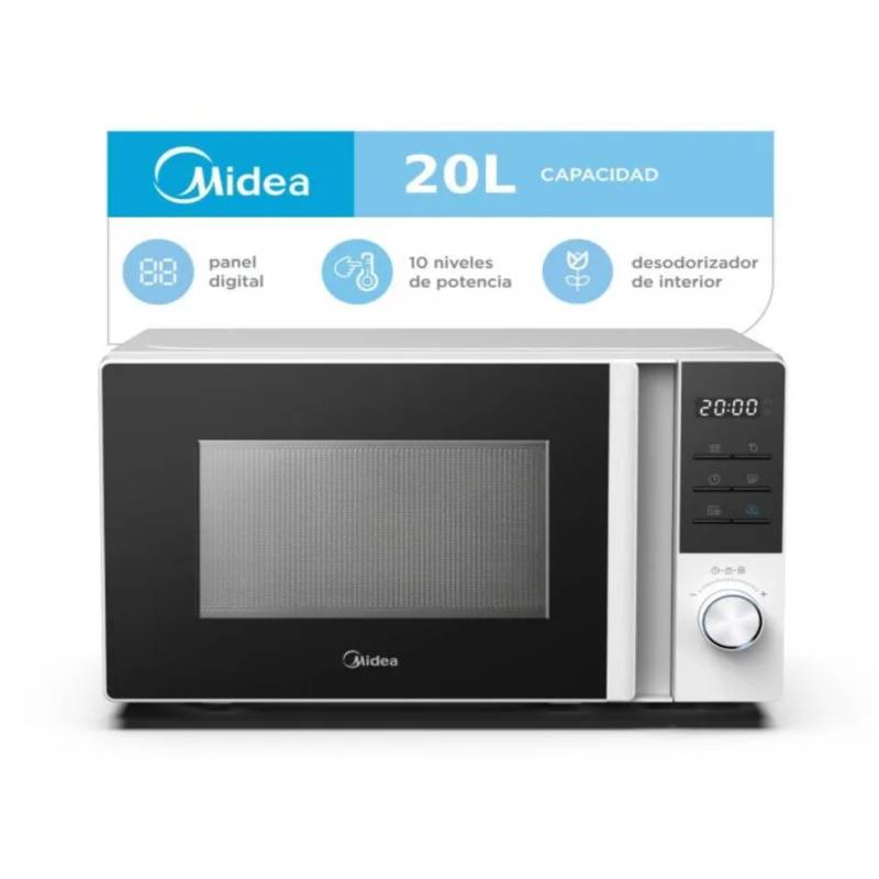 Midea Microondas 20L Digital Blanco Mw-Dn120War1
