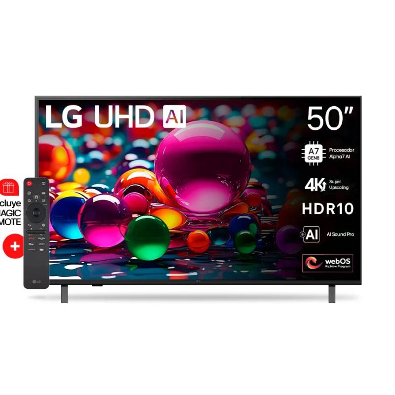 Lg Televisor Led 50 Uhd Smart 4K Ai Thinq 50Ua8050Psa Web Os