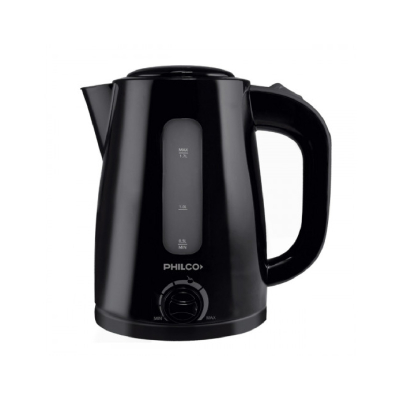 Philco Pava Electrica 1.7Lts C/Regulador Temperatura Pe1821Npp Negra