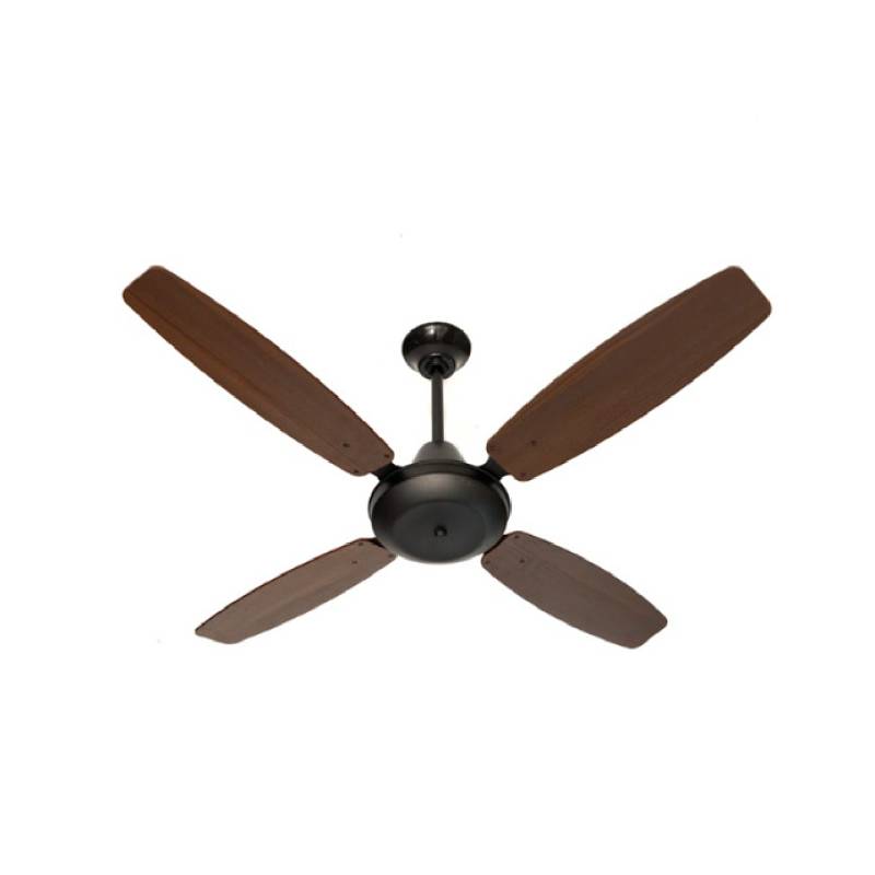 Severbon Ventilador Techo Wengue Y Negro S/Luz 030178 C/Control