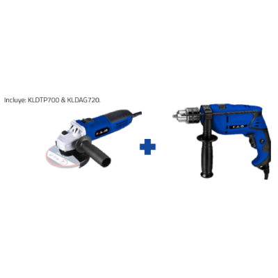 Kld Kit Amoladora 115Mm 720W+ Taladro Percutor 13Mm 700W Kldset1