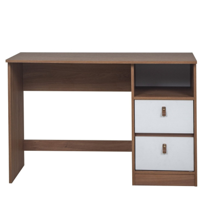 Ricchezze Leggero Escritorio 1.09 2 Cajones 1 Estante Roble Kendal Coñac/Bco Texturado