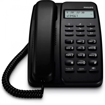 Philips Telefono Mesa Crd150b/77 Negro